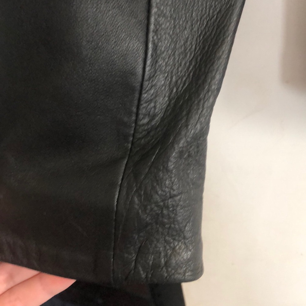 Genuine Leather Covington Button Up Jacket, Small - image 3